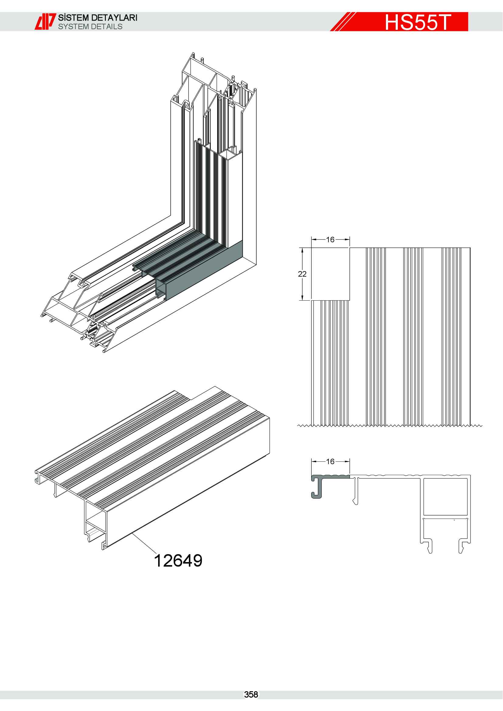 HEBESCHİEBE SÜRME ALÜMİNYUM 66